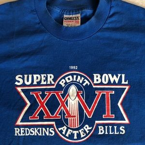 Vintage NFL Super Bowl XXVI 26 Redskins v Bills